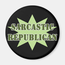 Républicain sarcastique magnets pour réfrigérateur