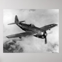 Republiek p-47 Blikseminslag Poster