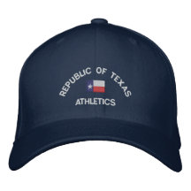 République de chapeau brodé customisé du Texas 183