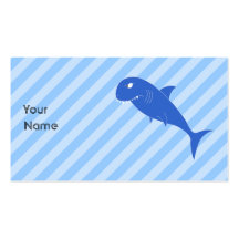 Requin bleu cartes de visite professionnelles