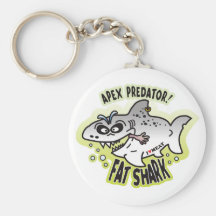 Requin de graisse d'apex porte-clefs