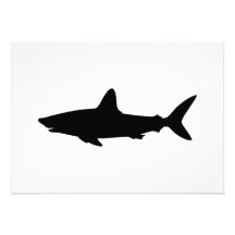 Requin de natation invitations personnalisées
