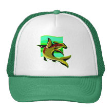 Requin de poisson-marteau vert casquette de camionneur