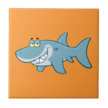 Requin de sourire carreau en céramique