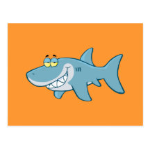 Requin de sourire cartes postales