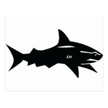 requin noir cartes postales