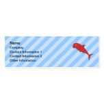 Requin rouge carte de visite