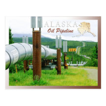 Réseau de pipe-lines du Transport-Alaska, Alaska Carte Postale