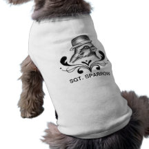 Réservoir Scruffy de moineau de sergent T-shirt Pour Toutou