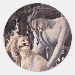 Ressort (Primavera), par Botticelli Sandro Adhésif Rond