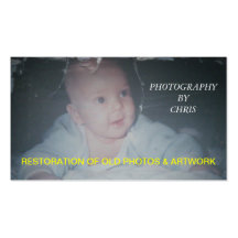 Restauration de vieux photos et carte de visite d'