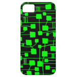 Résumé 111211 - Vert sur le noir Étuis iPhone 5