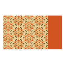 Résumé floral couleur pêche modèles de cartes de visite