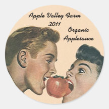 Retro Appelmoes van Apple van de Kruik van het Hui