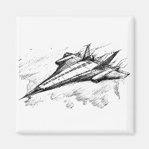 Rétro avion à réaction de vision-17-Supersonic Aimant