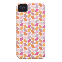 Retro Bloemen Gevormd Geval Case-Mate iPhone 4 Hoesje