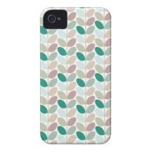 Retro Bloemen Gevormd Geval iPhone 4 Hoesje