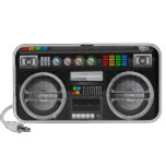 rétro boombox de sableuse de ghetto de caisson de  haut-parleurs mp3