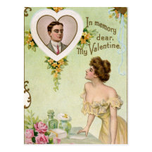 Rétro carte postale de Valentine