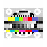 Rétro carte-test multicolore de signal de TV T-shirts