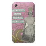 Rétro cas de la reine iphone3 coques Case-Mate iPhone 3