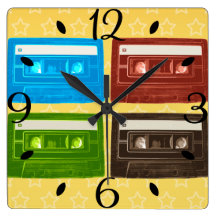 Retro Cassettes Muur Klokken