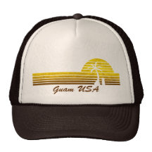 Rétro chapeau de camionneur de la Guam Casquette