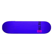 RÉTRO conception bleue liquide Skateboard Customisable