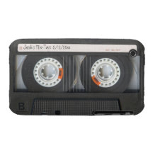 Retro de mengeling-Band van de Band van de Cassett iPhone 3 Case-Mate Hoesjes