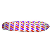 Rétro géométrique de plage de Modesto Plateaux De Skateboards