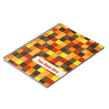 Retro Gepersonaliseerde Notitieboekje van de Kleur