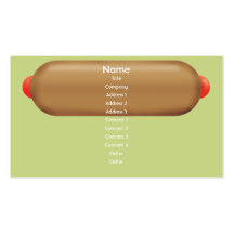 Retro Hotdog - Zaken Visitekaartjes Sjabloon