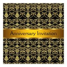 Rétro invitation d'anniversaire de mariage d'art d