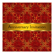 Rétro invitation d'anniversaire de mariage d'art d
