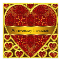Rétro invitation d'anniversaire de mariage d'art d