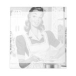 Retro jaren '50Huisvrouw Opschrijf Boeken
