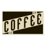 retro koffie visitekaart sjablonen