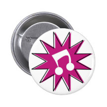 Rétro les années 70 bouton de la musique 80s badges