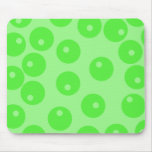 Rétro motif. Conception de cercle en vert Tapis De Souris