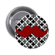 Rétro moustache de moustache pin's