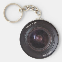 Rétro objectif de caméra 80s sur un porte-clés