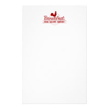 Retro Ontbijt van de Haan Gpersonaliseerd Briefpapier