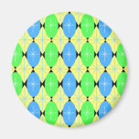 Retro Ovalen Starburst Koelkast Magneten