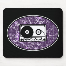 Retro Paarse Band van de Cassette Muismatten