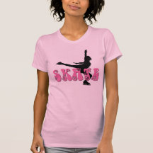 Rétro patineur de glace t-shirts