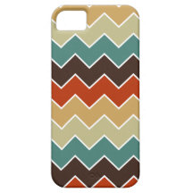 Retro patroon van de Zigzag Chevoren iPhone 5 Case