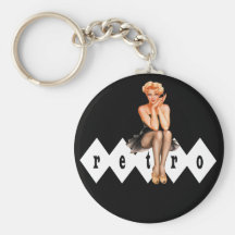 Rétro Pin- Porte-clef