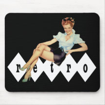 Rétro Pin Tapis De Souris
