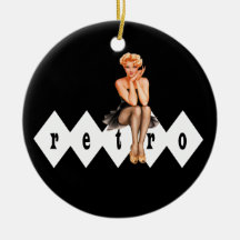 Rétro Pin vers le haut d'ornement de pendentif de 