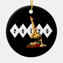 Rétro Pin vers le haut d'ornement de pendentif de 